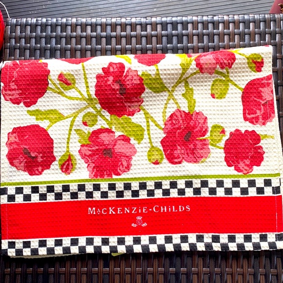 MacKenzie-Childs Other - Mackenzie Childs poppy dish towel NWOT